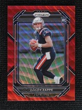2022 Panini Prizm Rookies Red Wave Prizm 3/149 Bailey Zappe #305 k1r