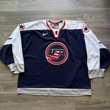 Vintage 1997 Nike Team USA Hockey Jersey Mens Size XXL Blank EUC