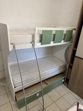 VITALISPA Massimo Letto a Castello in Legno per Bimbini + Due Materassi -...