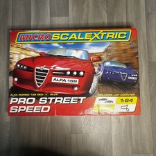Micro Scalextric Pro Street Speed Set, fully complete and working, Alfa Romeo