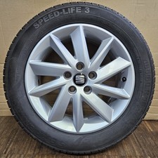 1x Seat Ibiza IV Alufelge 6x15 ET38 6P0601025F 6J0601025M Marsala SR 185/60, 7mm