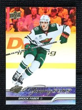 2023-24 Upper Deck Series 1 Young Guns Silver Foil Brock Faber #215 19os