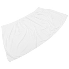 Reusable Coral Fleece Towel Wrap White Comfortable Bathrobe for Shower Beach Spa