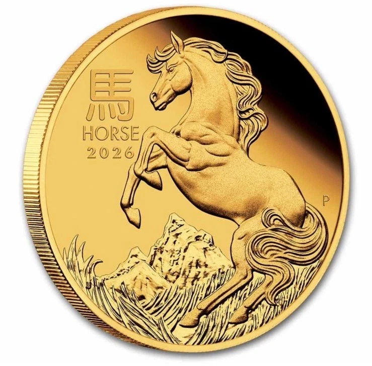 🇺🇸2026 Australia 1/10 oz Gold Lunar Horse Proof (w/Box & COA) - Image 4 of 4