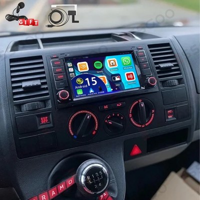 DAB+ 7'' Android 15 Autoradio Carplay GPS RDS WIFI 32G Für VW T5 Multivan 2004~09