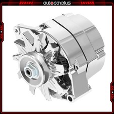 Alternator For 105amp Chrome 1 Wire Self Exciting Street Rod Gm 305 350 Bbc Sbc Alternator For 105amp Chrome 1 Wire Self Exciting Street Rod Gm 305 350 Bbc Sbc