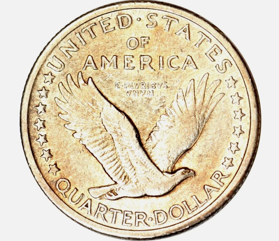 1917-P *TYPE 1* BARE BREASTED STANDING LIBERTY QUARTER - BETTER GRADE! - Image 2 of 4