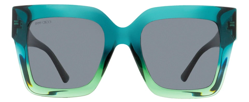 Gafas de sol cuadradas Jimmy Choo Edna PEFIR verde-aqua 52 mm Foto 2 de 2