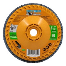 Flap Disc 4.5-Inch Ceramic 60-Grit Spyder Bite 21004