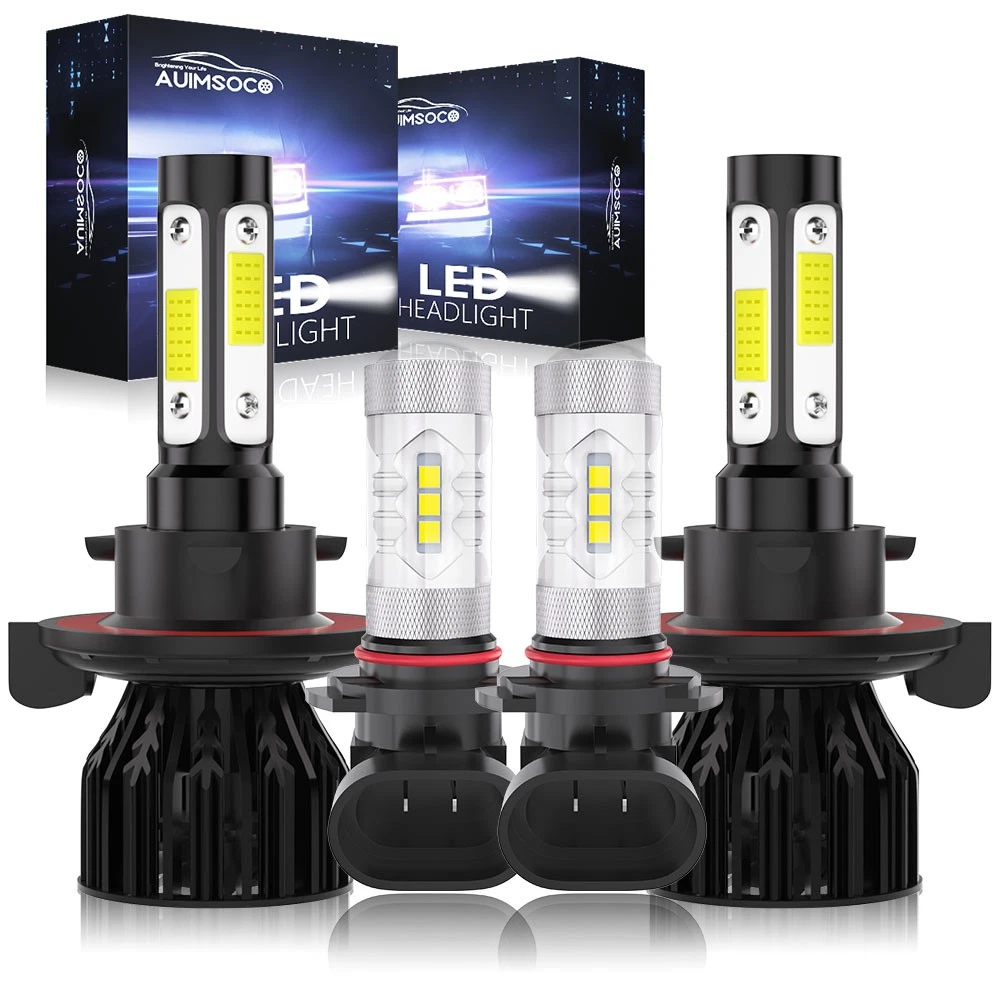 For Ford F-250 Super Duty 2005-2021 Cab Pickup 4-Door LED Headlight White Bulbs