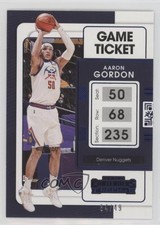2021-22 Panini Contenders Game Ticket Blue 34/49 Aaron Gordon #58 7y2