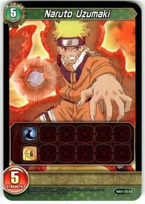 2002 Bandai Naruto Boruto Special Edition Jumbo Card NB01-20-EB Naruto Uzumaki