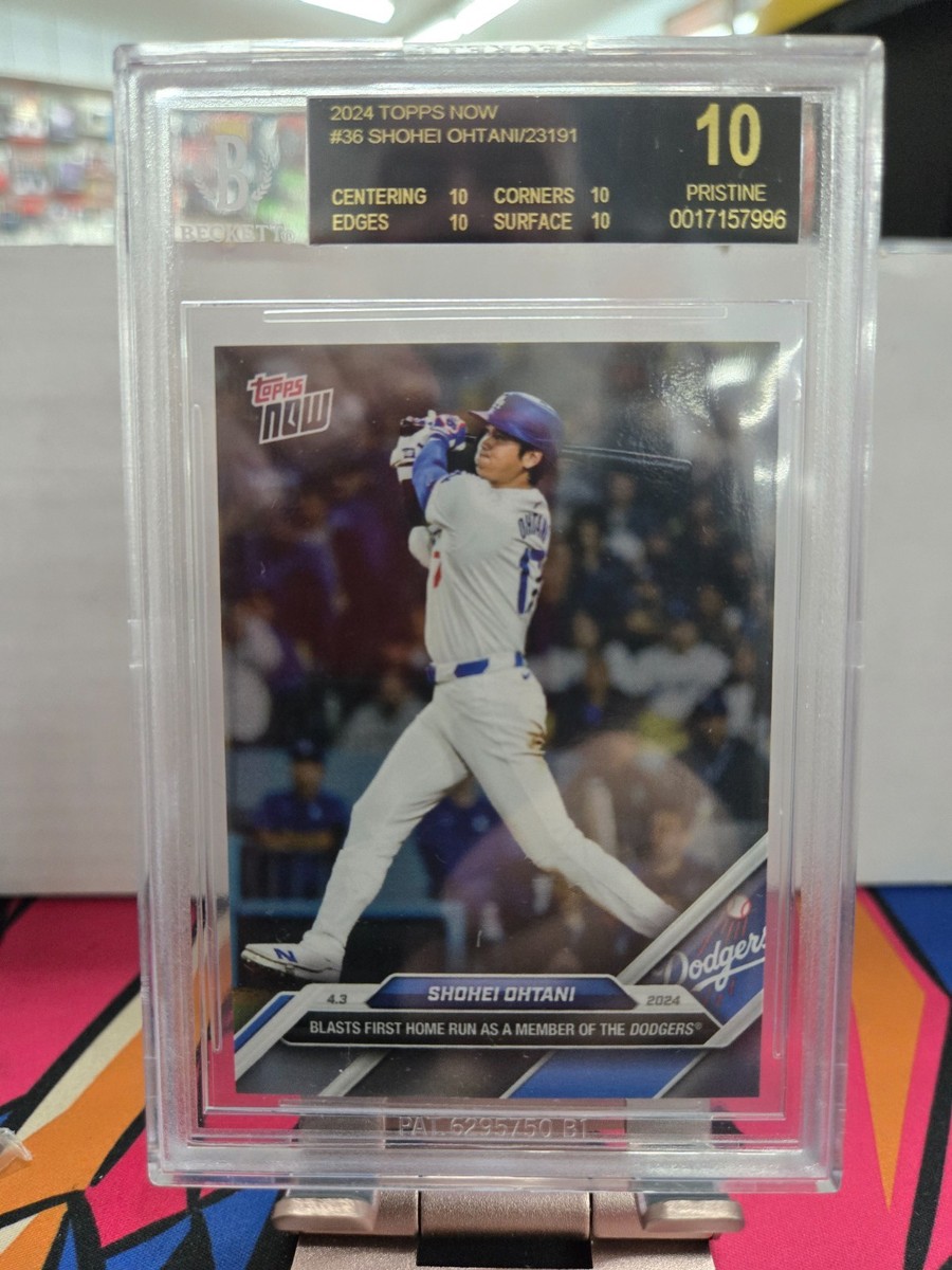 BGS10 2024 ohtani topps now 大谷 翔平 限定 カード no.36 ドジャース