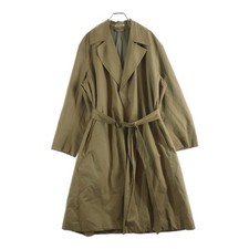 Auralee 16AW FINX CHAMBRAY WRAP COAT Tarbug Finks Trench Beige A6AC03CG Used a76