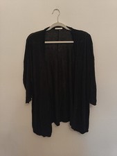 Leichte schwarze Strickjacke Einheitsgröße ...