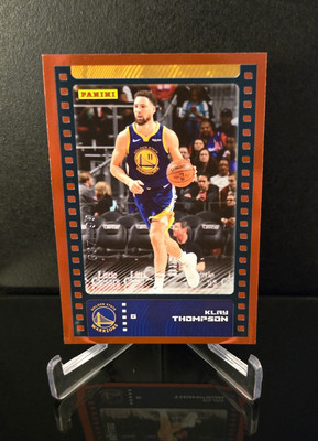 #d/199   KLAY THOMPSON SP 2019-20 Panini Sticker & Card Collection Red Border