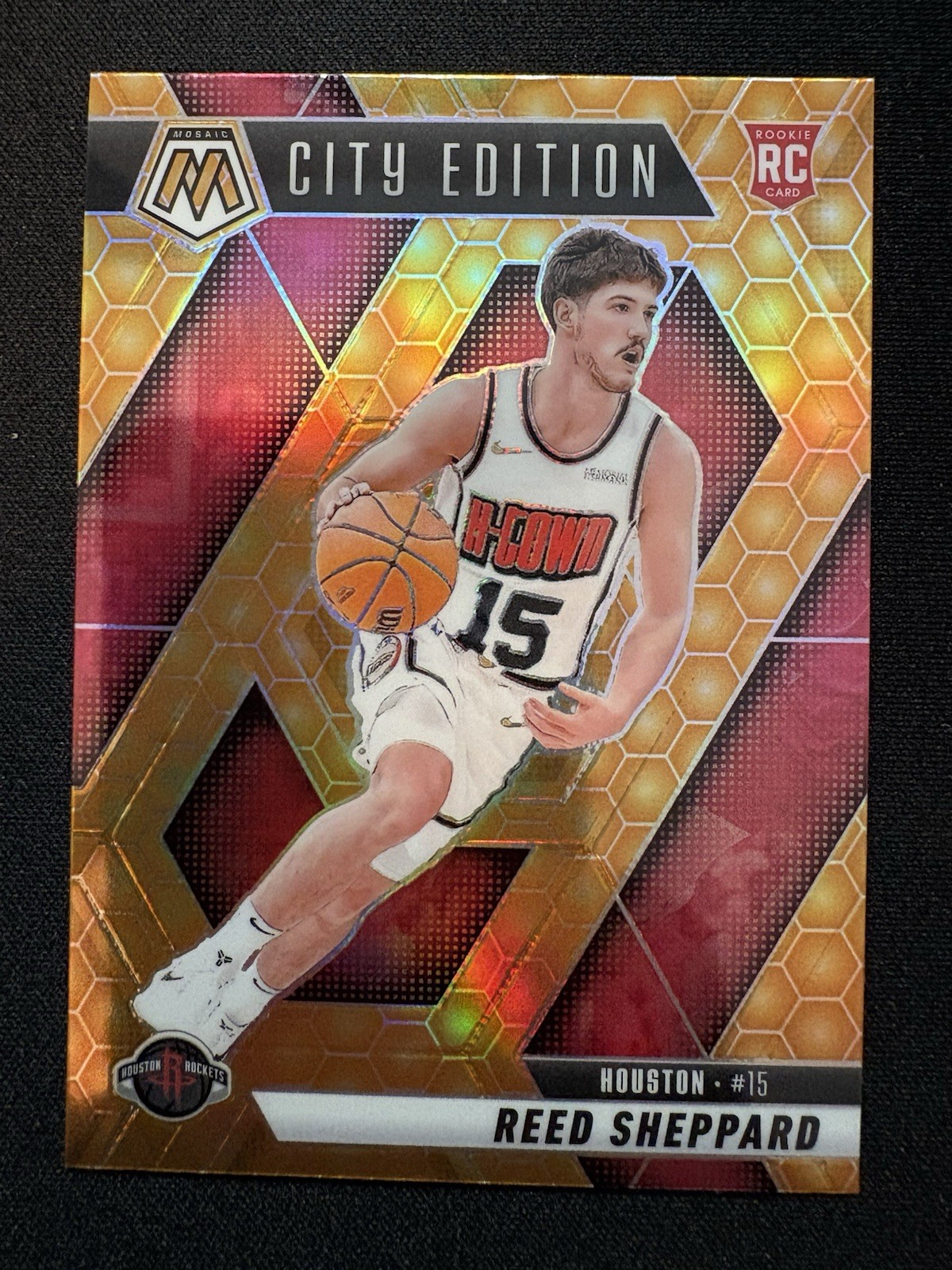 2024-25 Panini Mosaic Reed Sheppard #276 RC City Edition Honeycomb Case Hit SSP