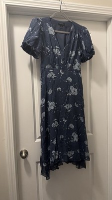 club monaco puff sleeve dress Club Monaco Corah Ruffle Sleeve Silk Dress