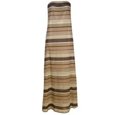 NWT Show Me Your Mumu Dress Strapless Taylor Tube Brown Striped Stretch