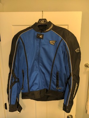 AGV Sport Solare Vented Textile Padded Motorcycle Jacket Size XL W/ Gloves