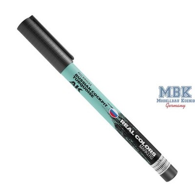 AK Interactive S.L. AK-RCM031 REAL COLORS MARKERS: Russian Cockpit Turquoise