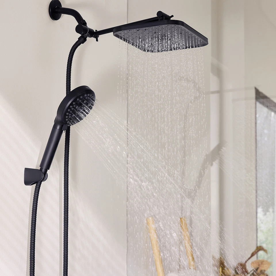 JOMOO Filtered High Pressure Shower Head Combo 10 Spray 12" Rainfall - Image 2 of 4