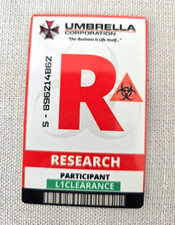 Resident Evil Umbrella Corp Research Participant Cosplay Badge