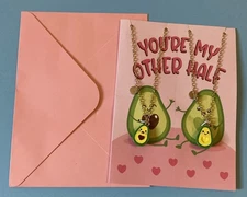 Clair’s Bff Best Friend Necklace Your My Other Half New Avocado