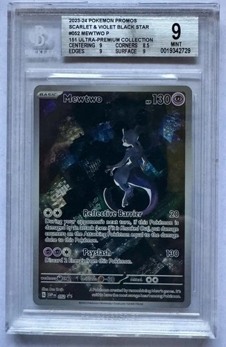 Mewtwo 052 Scarlet & Violet Black Star Promo Holo Premium Collection BGS 9 MINT