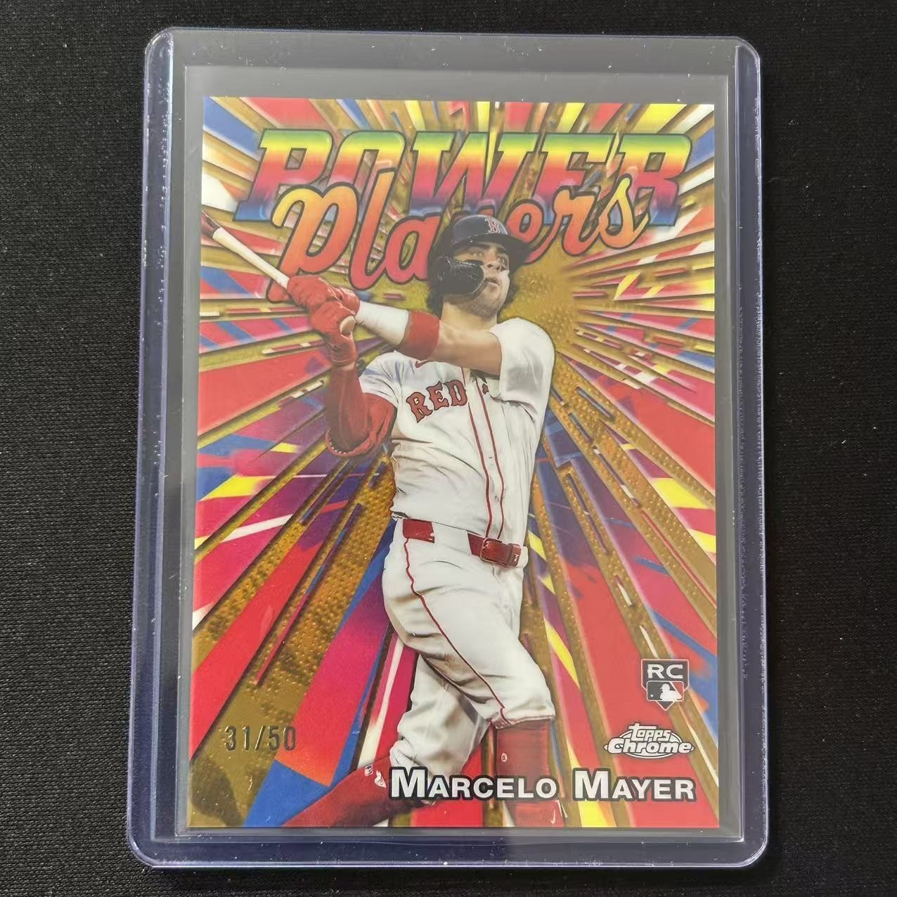 🔌IU 2025 TOPPS CHROME UPDATE SERIES POWER PLAYERS GOLD /50 RC MARCELO MAYER