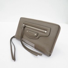 Balenciaga Neo Classic Long Wallet Pink Leather Card Holder Purse