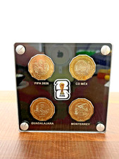DISPLAY FOR ALL 4 MEXICAN COINS WORLD CUP 2026 DOES NOT INCLUDE COINS
