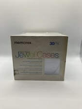 Memorex Slim Clear Jewel CD DVD Cases 30-Pack NEW Sealed