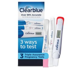 Clearblue Triple Assurance Pregnancy Test Kit, Home 3 Count Pack of 1