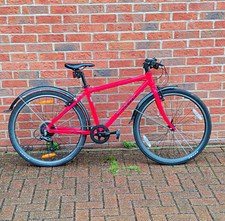 Frog 73 Red 26 Inch Wheel Kids Hybrid Bike 8 Speed With Mudguards (Age 12-14)