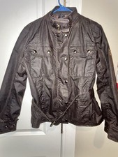 Burke & Wills Womens Waxed Cotton Jacket M Bl...