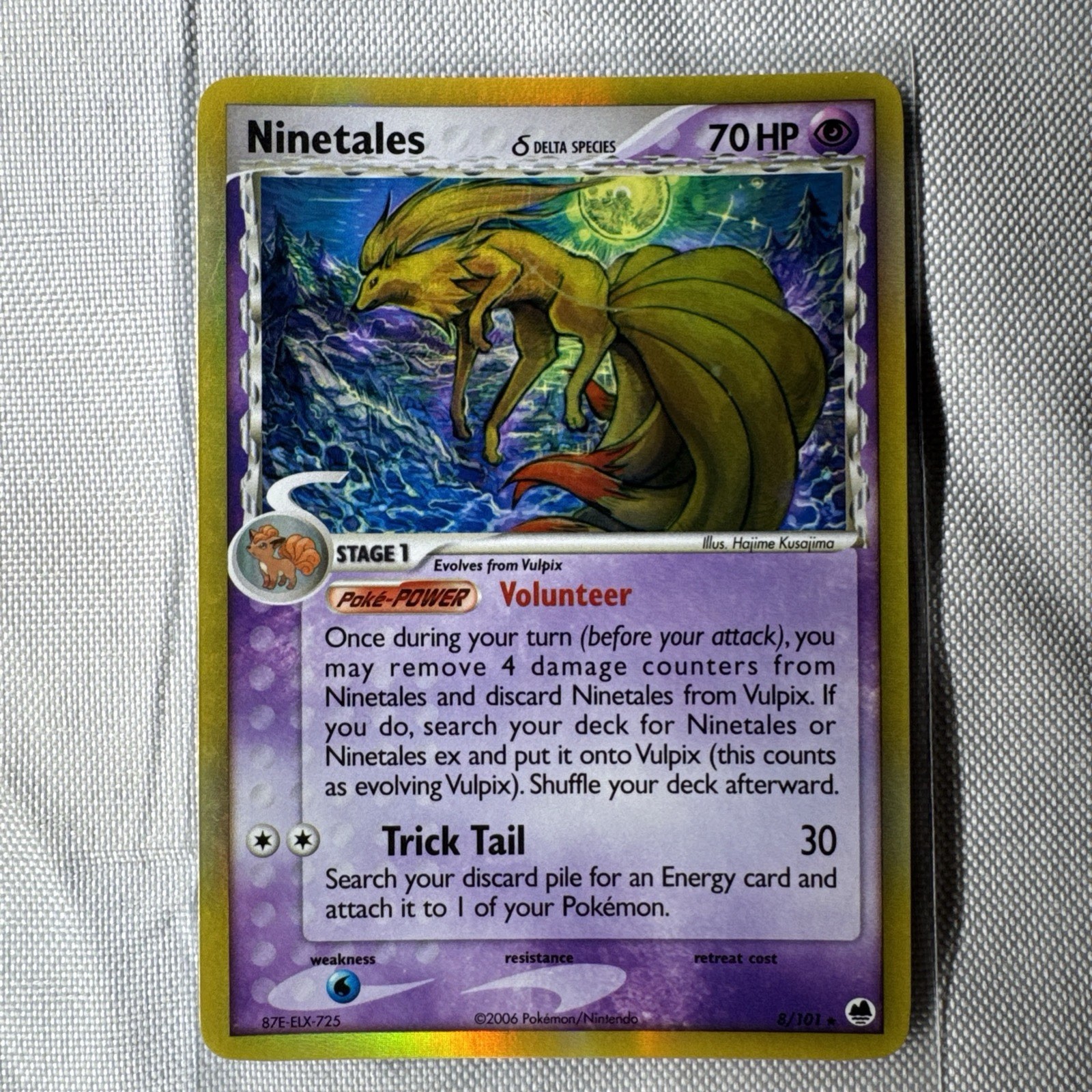 Pokemon Ninetales EX Dragon Frontiers Holo Rare Card 8/101 Delta NM