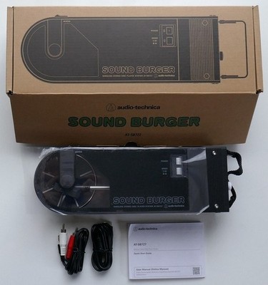 Audio-Technica AT-SB727 Black Color SOUND BURGER Record Player Turntable NEW