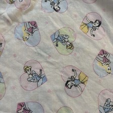 Disney Princess Crib Fitted Sheet Belle Cinderella Official Disney Vintage