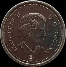 Canada 25 Cents 2007 RCM Quarter Dollar Canadian Caribou Queen Elizabeth CAN