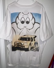 Vintage Michelin Tire Car Tee Shirt Mens 3XL White RARE Classic