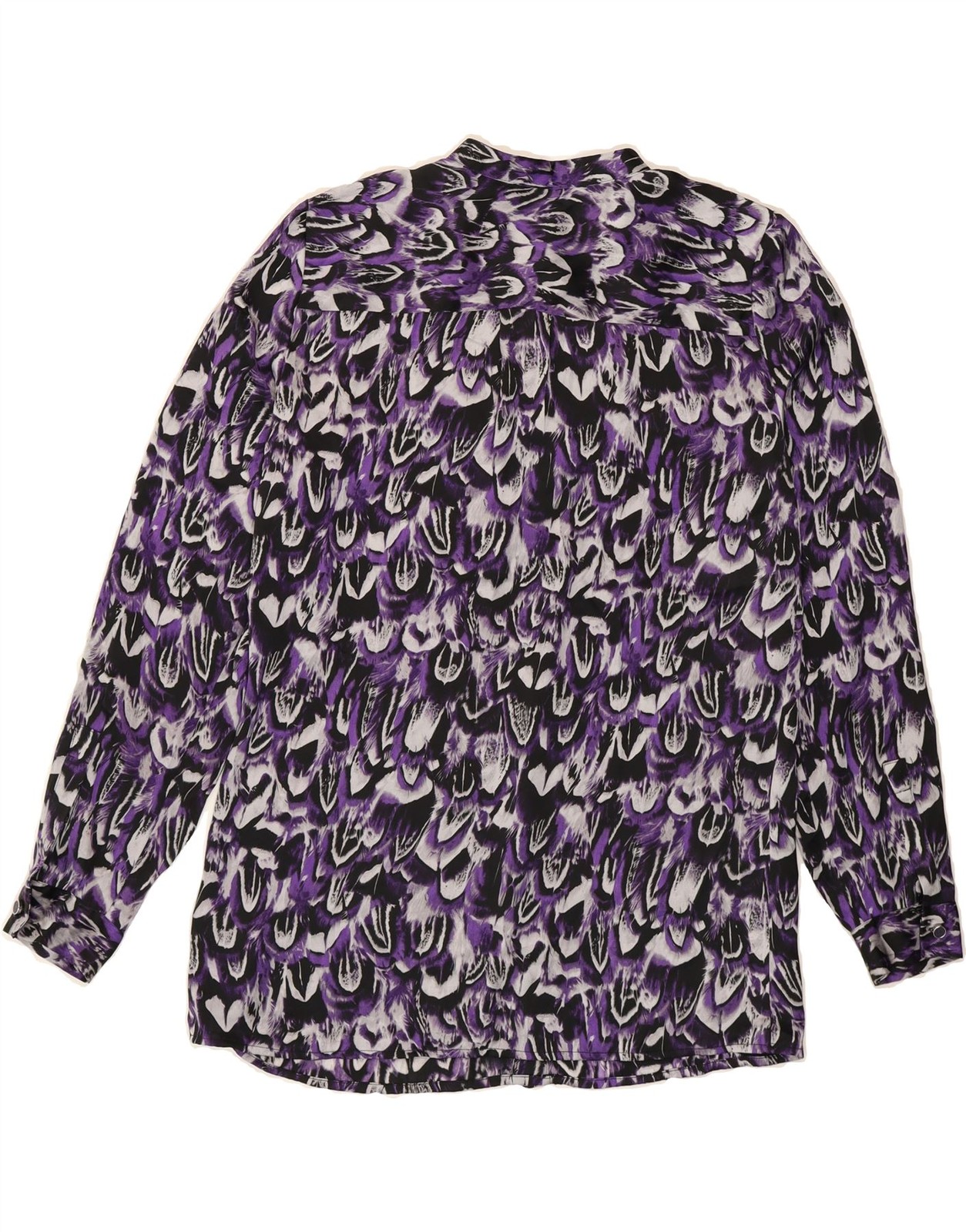 MICHAEL KORS Womens Abstract Pattern Shirt Blouse UK 14 Medium Purple CF13 thumbnail 2