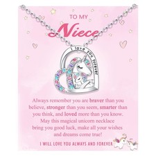 Niece Gifts from Auntie Aunt Birthday Christmas Gifts for Niece Necklace