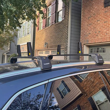 Roof Racks Cross Bars Lockable For Audi A6 Wagon C6 2005-2011 Black Aluminum