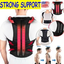 Hot Medical Scoliosis Posture Corrector Spine Back Support Shoulder Brace Belt
