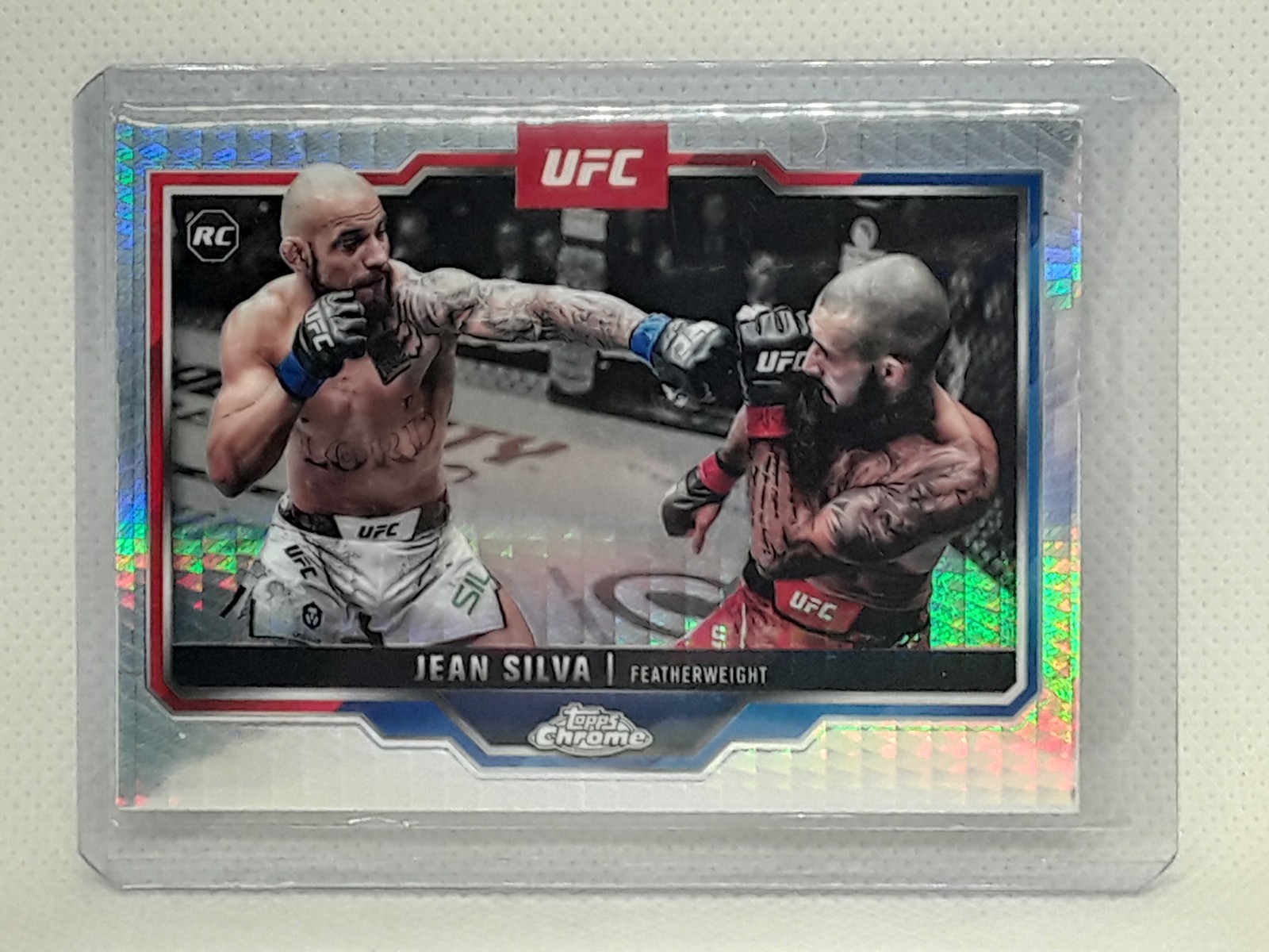 Jean Silva 2025 Topps Chrome UFC - Prism Refractor RC #56 -
