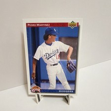 Upper Deck 1992 Pedro Martinez #18 Star Rookie RC Los Angeles Dodgers Baseball