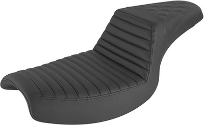 SADDLEMEN - 882-09-176 - Step-Up Seat - Front Tuck-n-Roll/Rear Lattice Stitch - 