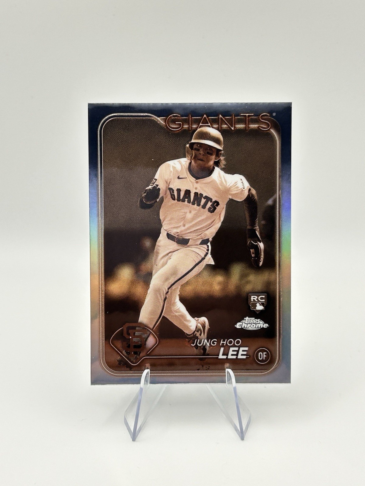 2024 Topps Chrome Sepia Refractor #201 Jung-Hoo Lee (RC) San Francisco Giants