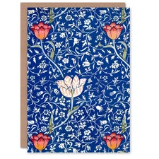 William Morris Art Card Medway Art Nouveau Floral Pattern